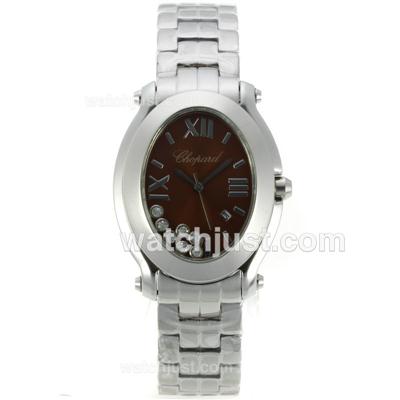 Chopard Happy Sport with Brown Dial S/S-Lady Size