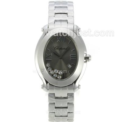 Chopard Happy Sport with Grey Dial S/S-Lady Size