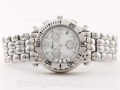 Chopard Happy Sport Working Chrono with White Dial - Lady Size