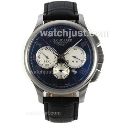Chopard LUC Flyback Automatic with Black Dial-Leather Strap