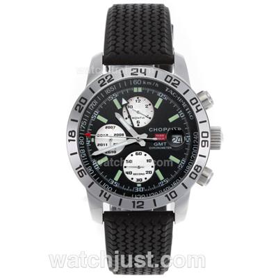 Chopard Mille Miglia GT GMT Automatic Black Dial with Rubber Strap