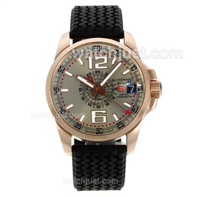 Chopard Mille Miglia GT GMT Automatic Rose Gold Case with Gray Dial