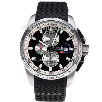 Chopard Mille Miglia GT XL Working Chronograph with Black Dial-Rubber Strap