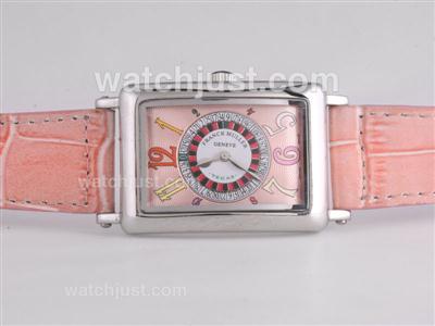 Franck Muller Casablanca Vegas with Pink Dial-Lady Size