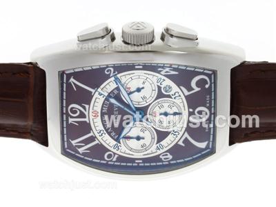 Franck Muller Casablanca Working Chronograph with Brown Dial and Strap