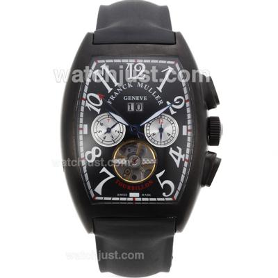 Frank Muller Casablanca Tourbillon Chronograph PVD Case-Rubber Strap