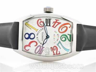 Franck Muller Crazy Color Dreams Automatic with Rubber Strap-Jumbo Version