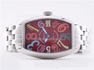 Franck Muller Crazy Hours Automatic with Red Dial