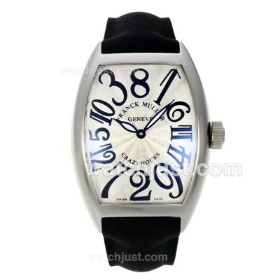 Franck Muller Crazy Hours Automatic with White Dial-Jumbo Version