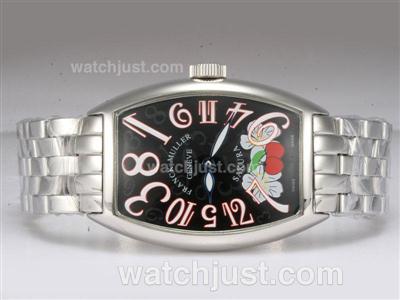 Franck Muller Sakura Crazy Hour Automatic with Black Dial S/S