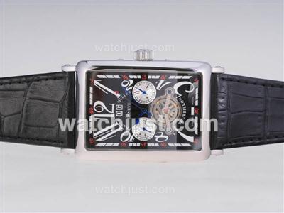 Franck Muller Long Island Tourbillon Automatic with Black Dial