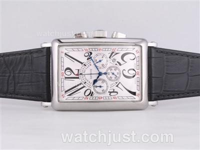 Franck Muller Long Island Working Chronograph with White Dial