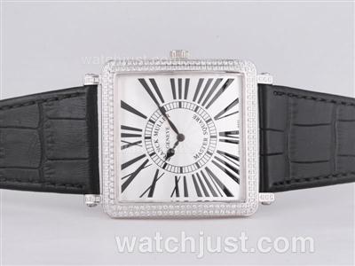 Franck Muller Master Square Diamond Bezel with Roman Marking-42mm Over Size