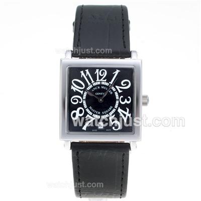 Franck Muller Master Square Number Markers with Black Dial-Mid Size