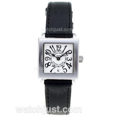 Franck Muller Master Square Number Markers with White Dial-Lady Size