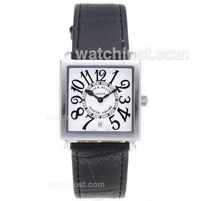 Franck Muller Master Square Number Markers with White Dial-Mid Size