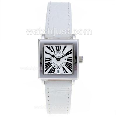 Franck Muller Master Square Roman Markers with White Dial-Lady Size