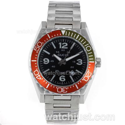 Gucci G Timeless Collection Red/Green Bezel with Black Dial S/S