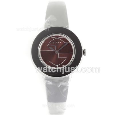 Gucci I-Gucci Collection with Brown Dial-Sapphire Glass