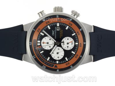 IWC Cousteau Divers Automatic with Orange Markers-Rubber Strap