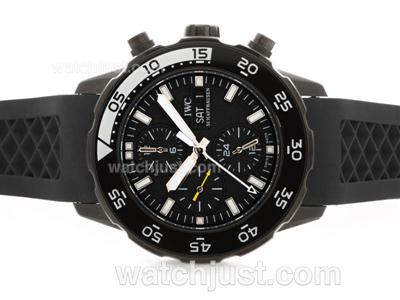 IWC Aquatimer Automatic PVD Case with Black Dial