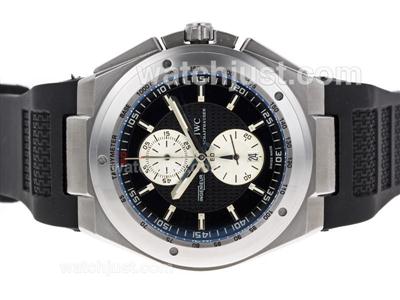 IWC Ingenieur Working Chronograph with Black Dial-Rubber Strap