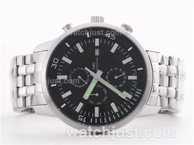 IWC Classics Chronograph with Black Dial S/S