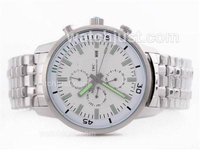 IWC Classics Chronograph with White Dial S/S