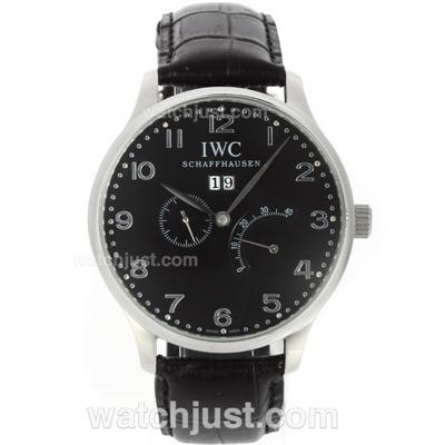 IWC Fliegeruhr Working Power Reserve Automatic with Black Dial-Number Marking