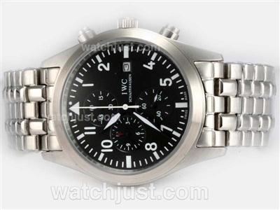 IWC Saint Exupery Working Chronograph with Black Dial