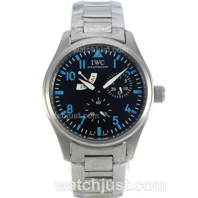 IWC Saint Exupery Working Power Reserve Automatic with Blue Markers S/S