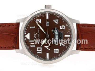 IWC Spitfire UTC Automatic with Brown Dial