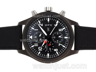 IWC 3789 Top Gun Pilot Chrono Automatic PVD Case-Same Chassis As 7750 Version-High Quality