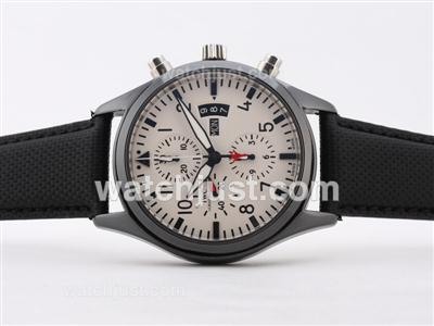 IWC 3789 Top Gun Pilot Chrono Swiss Valjoux 7750 Movement-Full Ceramic Case