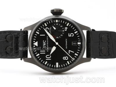 IWC Big Pilot 5002 Power Reserve 7 Days Automatic with PVD Case-21,600bph