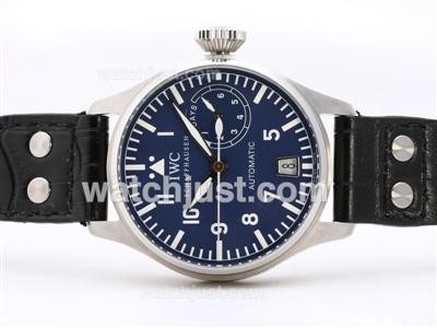 IWC Big Pilot 5002 Power Reserve Automatic with Blue Dial-AR Coating -21,600bph