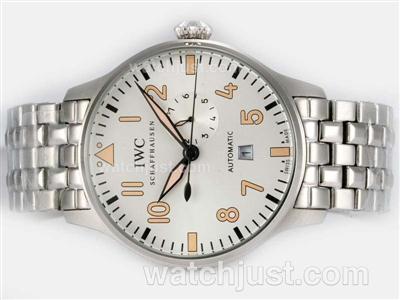 IWC Big Pilot 7 Days Automatic with White Dial-New Version