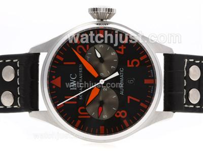 IWC Big Pilot Automatic with Black Dial-Red Markers