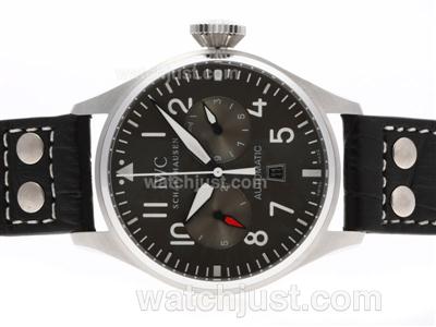 IWC Big Pilot Automatic with Gray Dial-White Markers