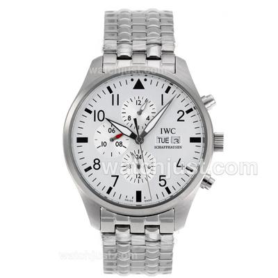 IWC Big Pilot Automatic with White Dial S/S