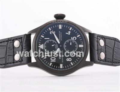 IWC Big Pilot Working Power Reserve PVD Case Black Dial