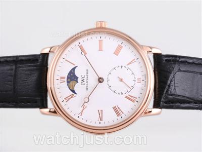 IWC Portofino Rose Gold Case with White Dial