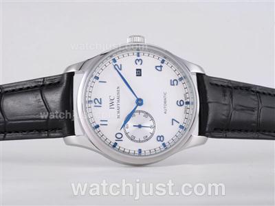 IWC Portuguese Automatic with White Dial-Blue Number Marking