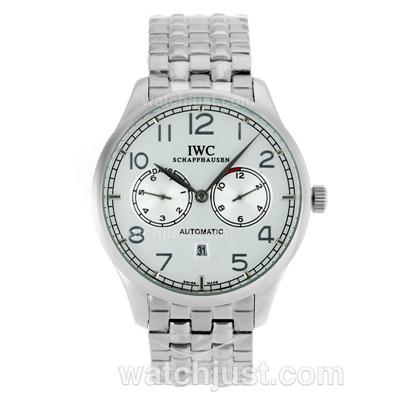 IWC Portuguese Automatic with White Dial S/S