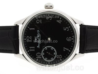 IWC Portuguese F.A. Jones Manual Winding with Black Dial-Number Marking