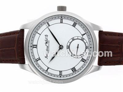IWC Portuguese Manual Winding with White Dial-Leather Strap