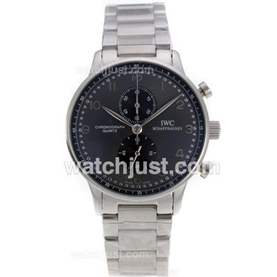IWC Portuguese Working Chronograph with Gray Dial S/S