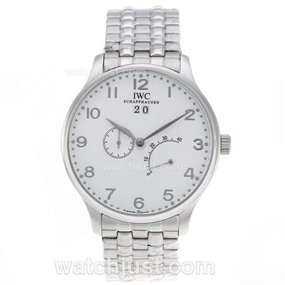 IWC Portuguese Working Power Reserve Automatic with White Dial S/S