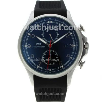 IWC Portuguese Yacht Club Automatic with Black Dial-Rubber Strap