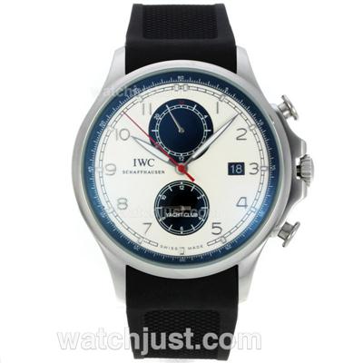 IWC Portuguese Yacht Club Automatic with White Dial-Black Subdials